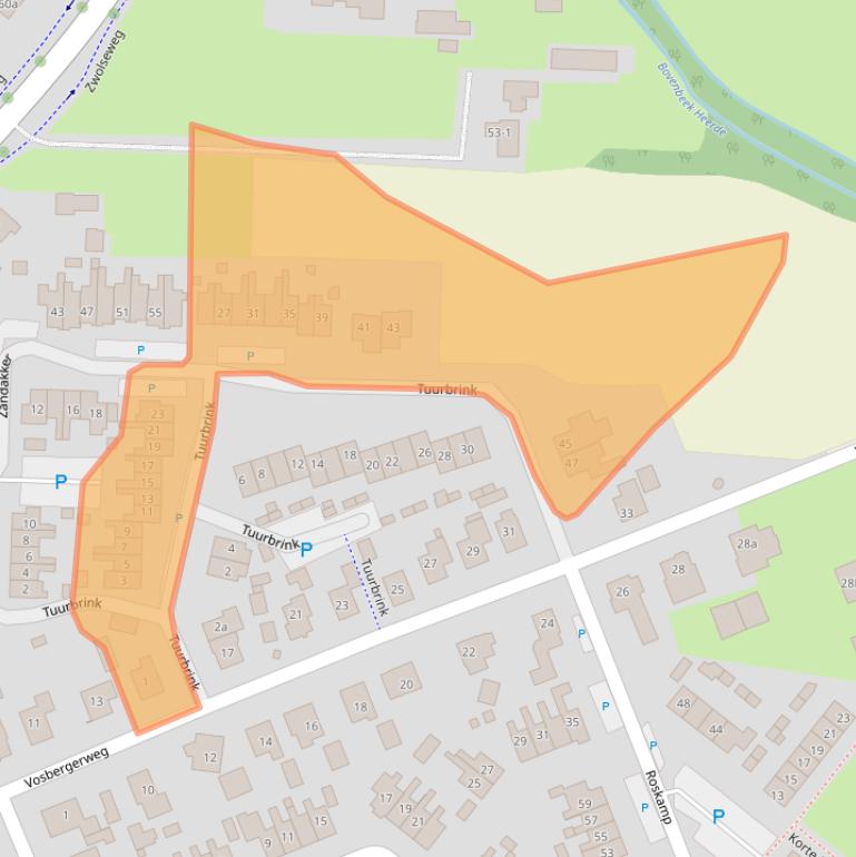 Kaart van postcodegebied 8181JM.