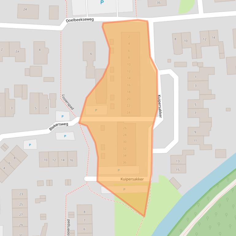 Kaart van postcodegebied 8181KE.