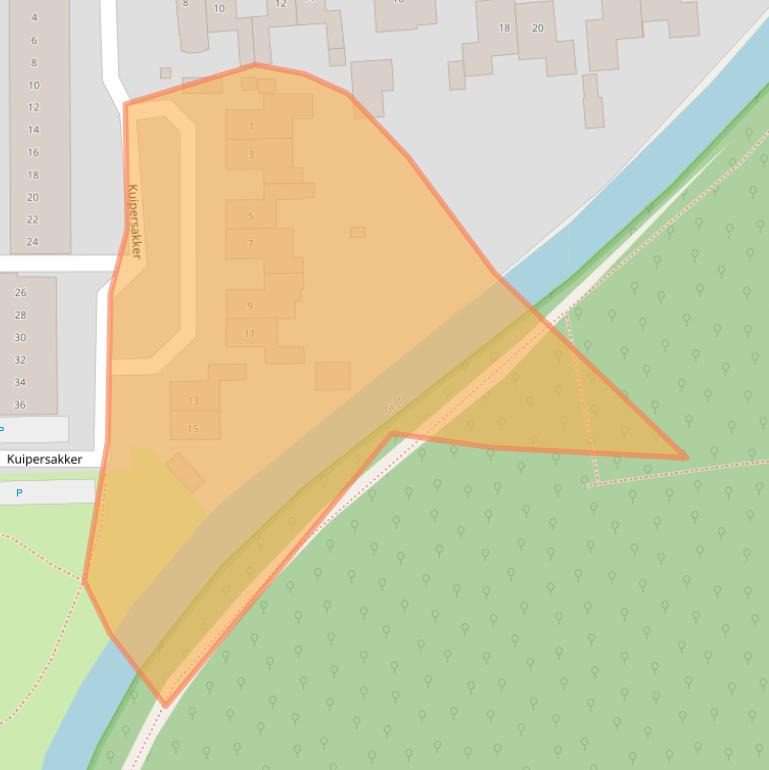 Kaart van postcodegebied 8181KG.