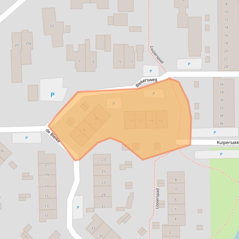 Kaart van postcodegebied 8181KJ.