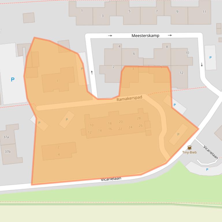 Kaart van postcodegebied 8181KP.