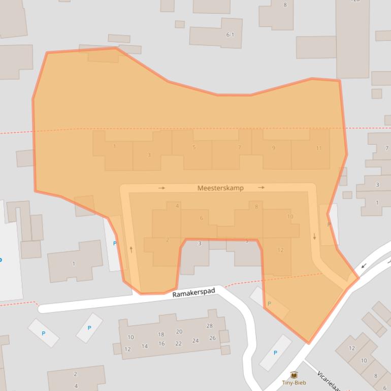 Kaart van postcodegebied 8181KR.