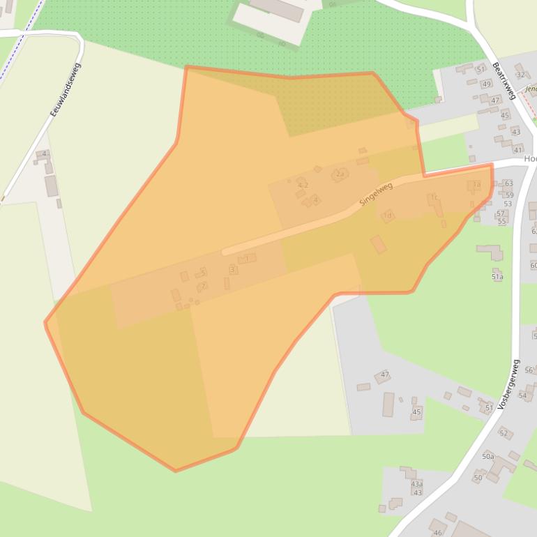 Kaart van postcodegebied 8181LB.