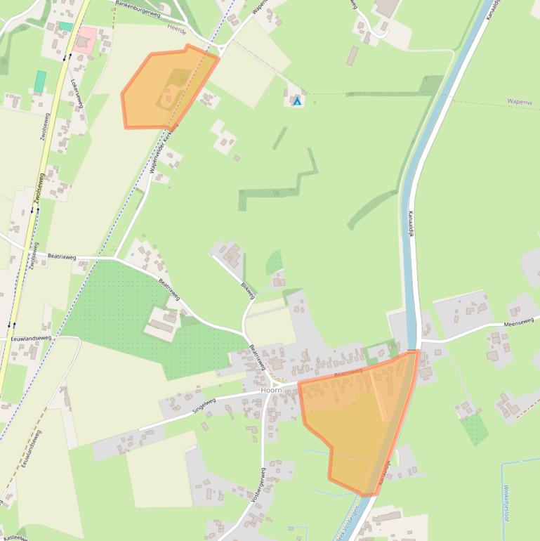 Kaart van postcodegebied 8181LC.