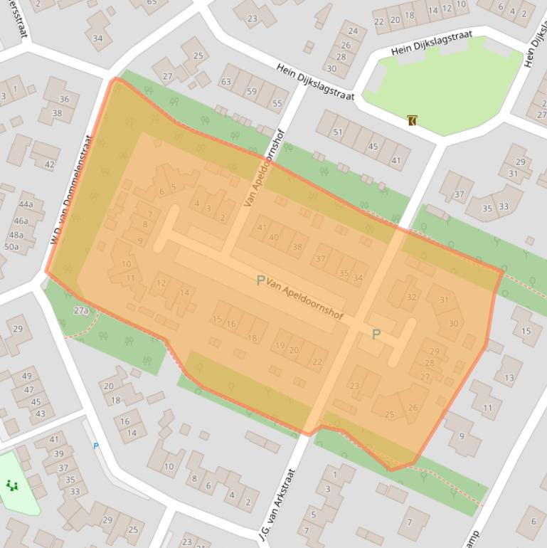 Kaart van postcodegebied 8181MD.