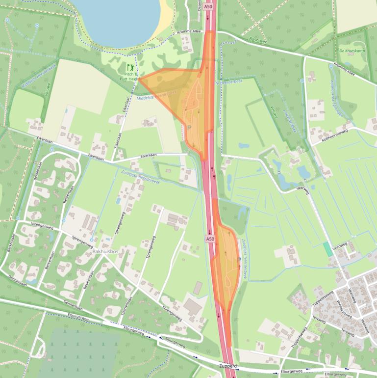Kaart van postcodegebied 8181MH.