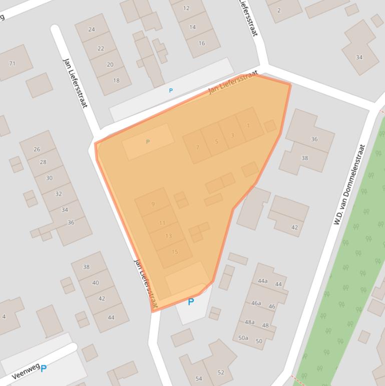 Kaart van postcodegebied 8181MK.