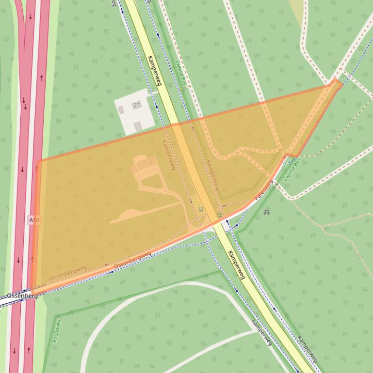 Kaart van postcodegebied 8181MZ.