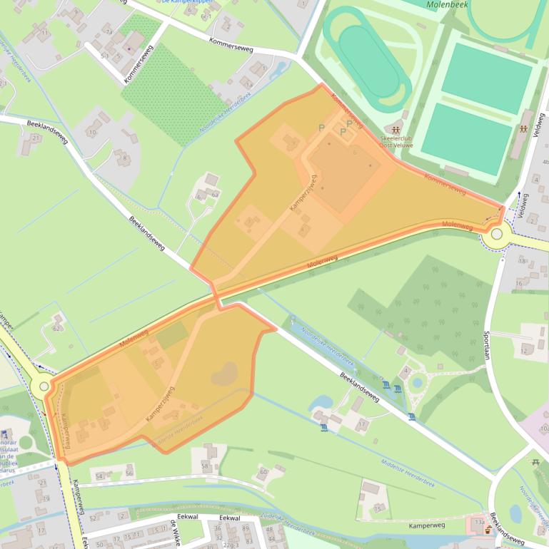 Kaart van postcodegebied 8181NC.