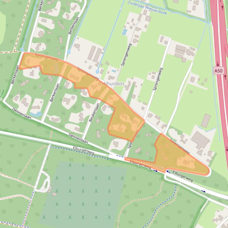 Kaart van postcodegebied 8181NM.