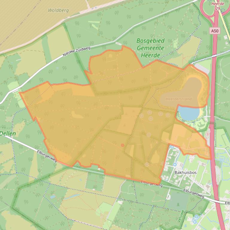Kaart van postcodegebied 8181NS.