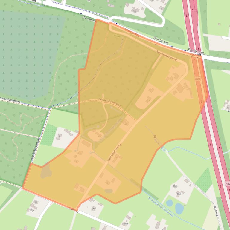 Kaart van postcodegebied 8181NZ.