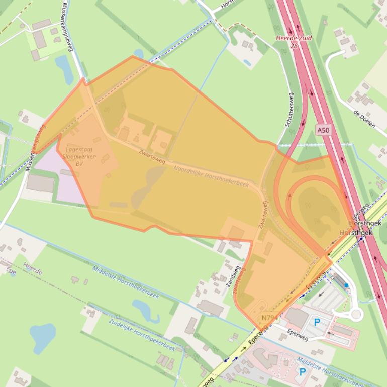 Kaart van postcodegebied 8181PD.