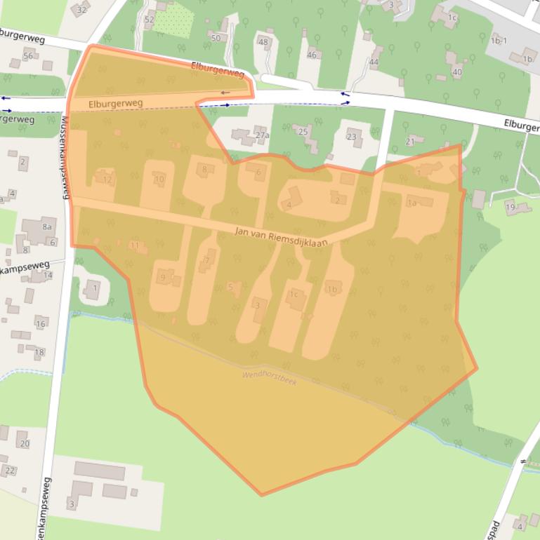 Kaart van postcodegebied 8181PL.