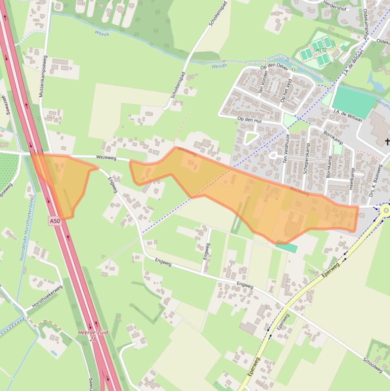 Kaart van postcodegebied 8181PM.