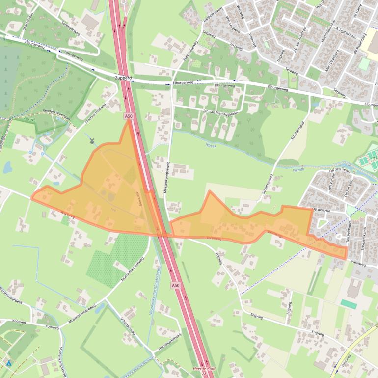 Kaart van postcodegebied 8181PP.