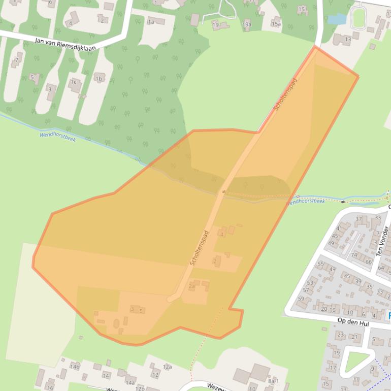 Kaart van postcodegebied 8181PR.