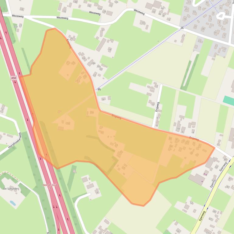 Kaart van postcodegebied 8181PS.