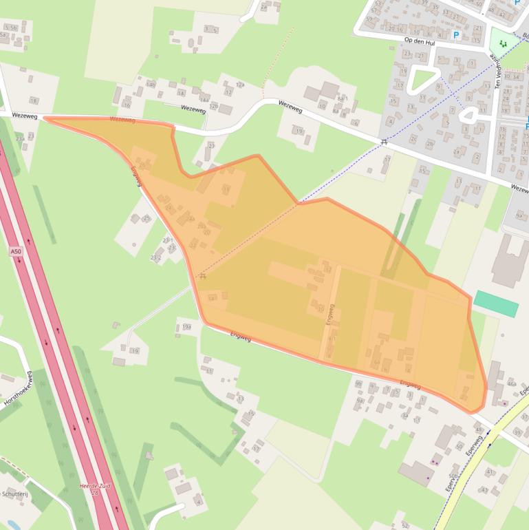 Kaart van postcodegebied 8181PT.