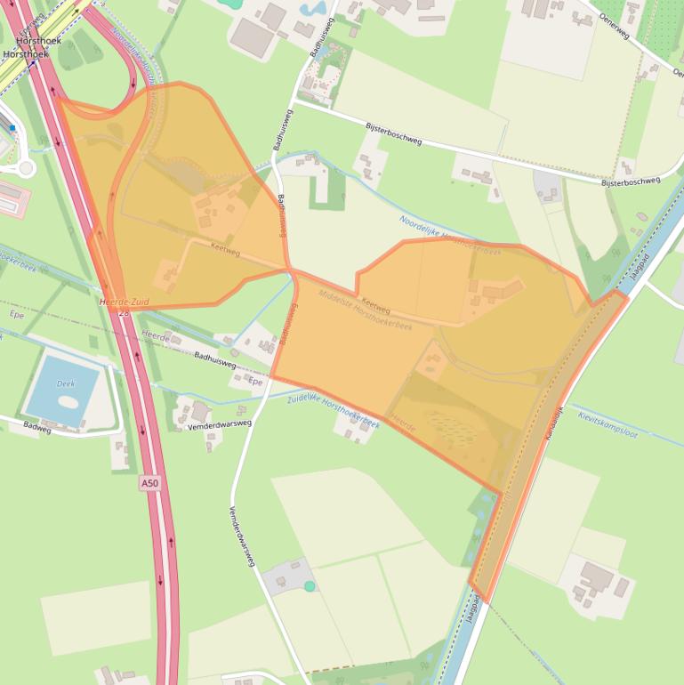 Kaart van postcodegebied 8181RB.