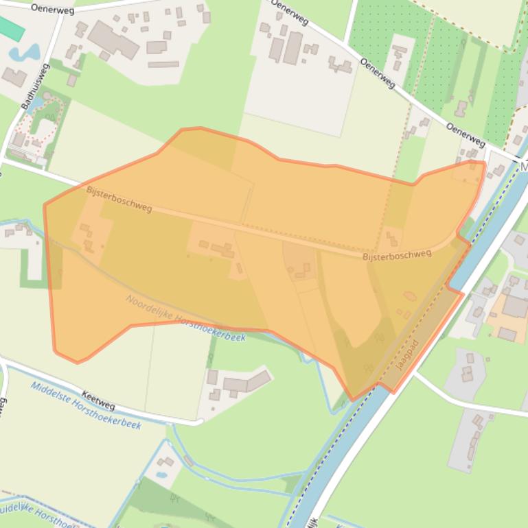 Kaart van postcodegebied 8181RC.