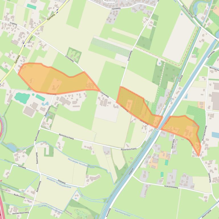 Kaart van postcodegebied 8181RE.