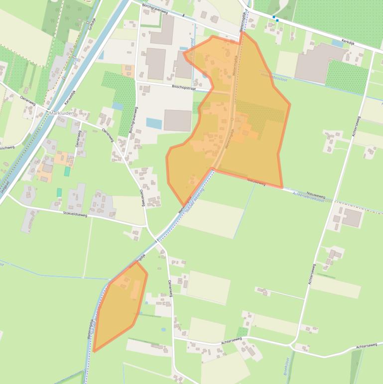 Kaart van postcodegebied 8181RT.