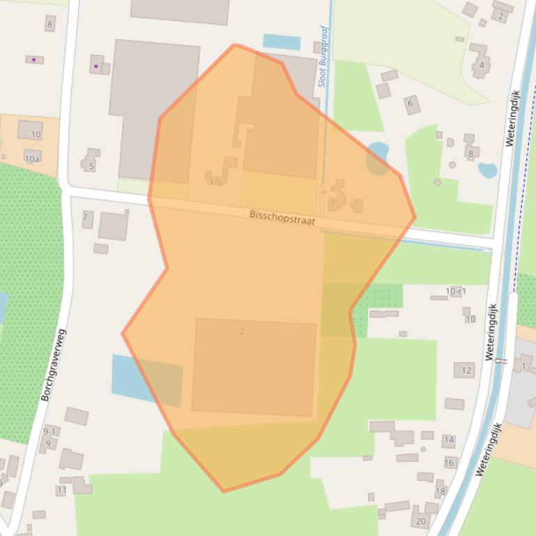 Kaart van postcodegebied 8181RV.