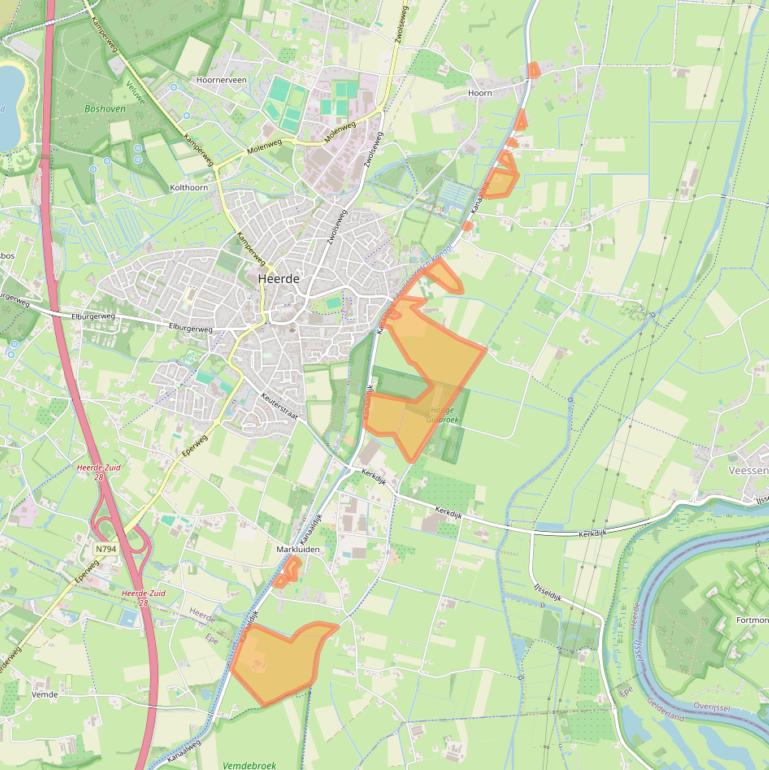 Kaart van postcodegebied 8181SB.