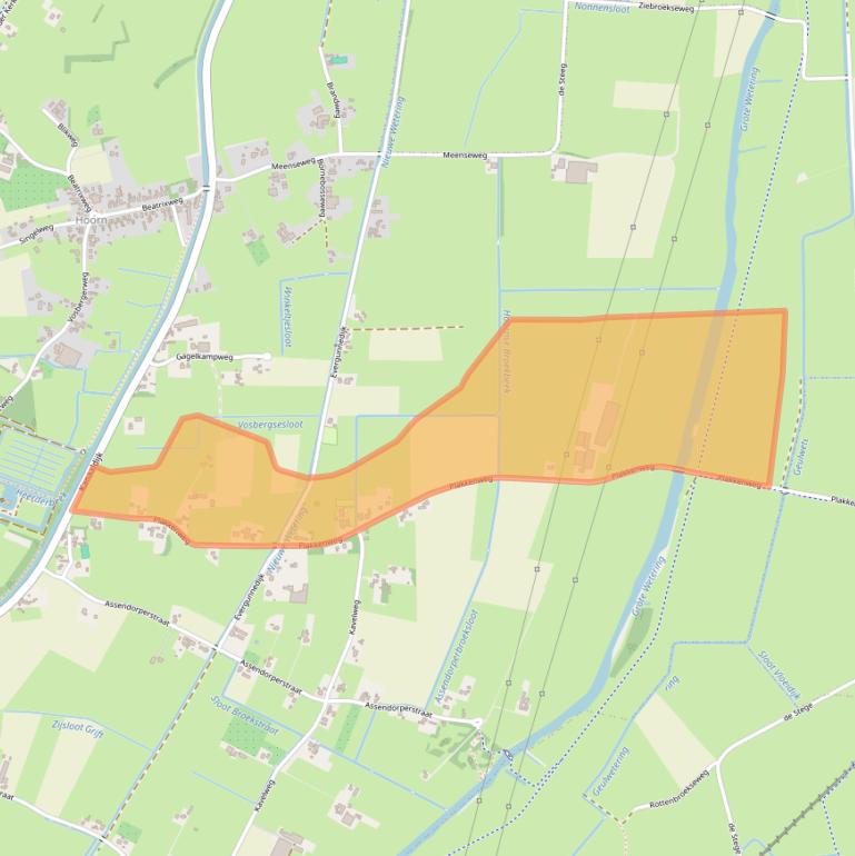 Kaart van postcodegebied 8181SN.