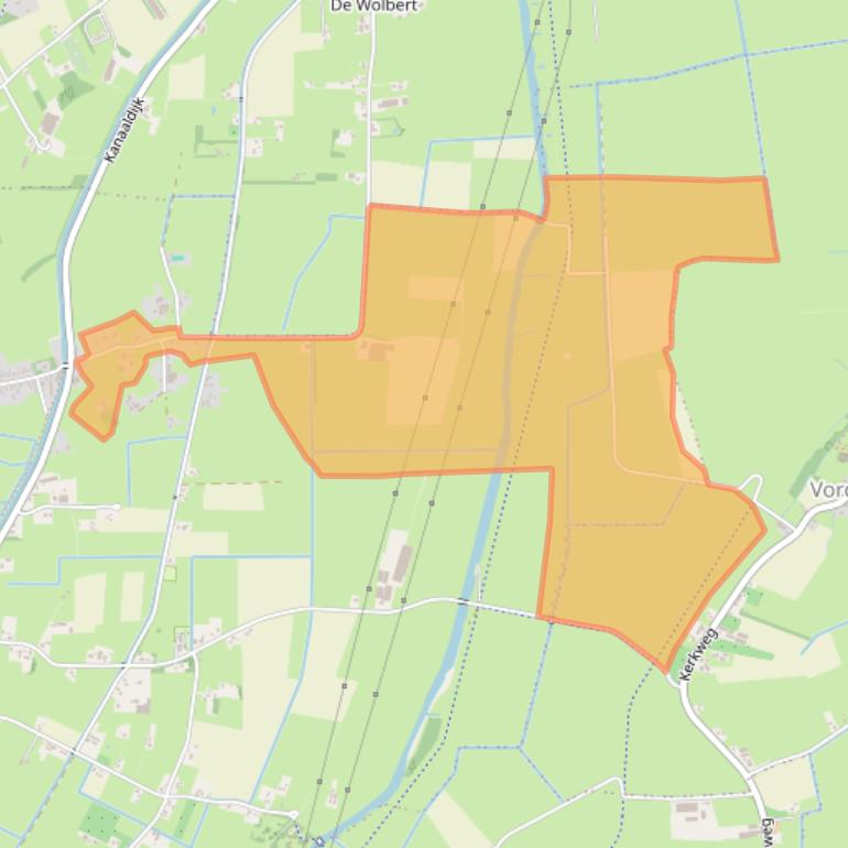 Kaart van postcodegebied 8181SV.