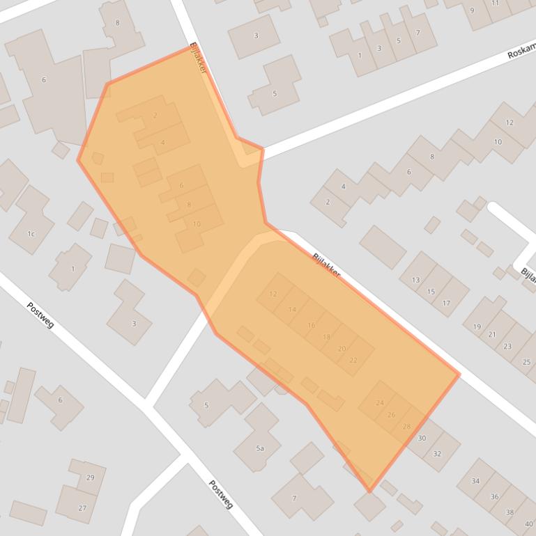 Kaart van postcodegebied 8181TE.