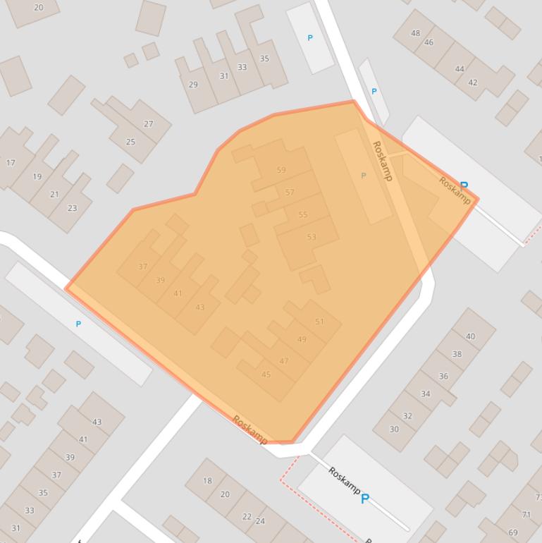 Kaart van postcodegebied 8181TK.