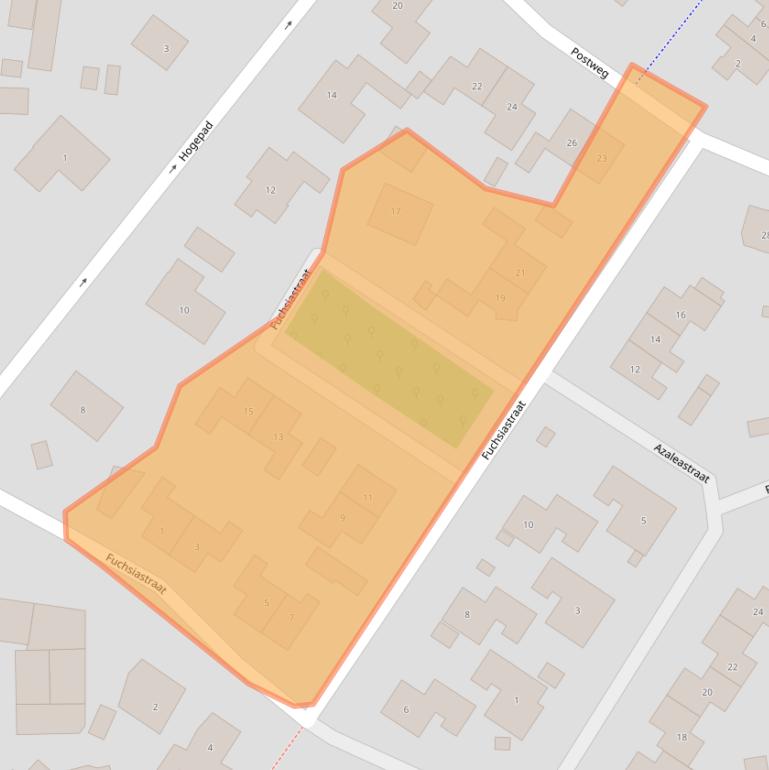 Kaart van postcodegebied 8181TL.