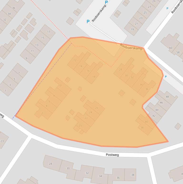 Kaart van postcodegebied 8181TP.