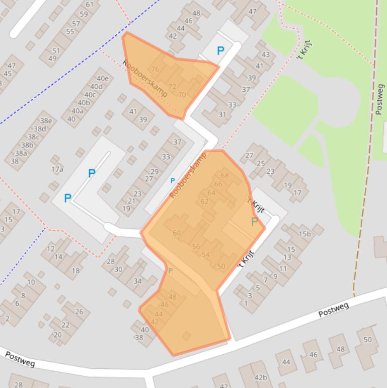 Kaart van postcodegebied 8181TR.