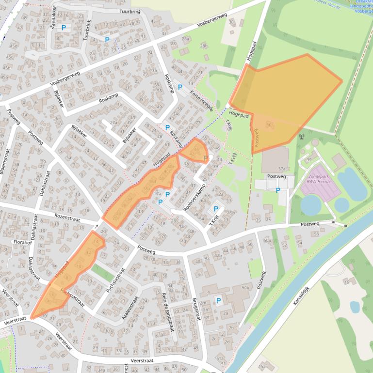 Kaart van postcodegebied 8181TT.