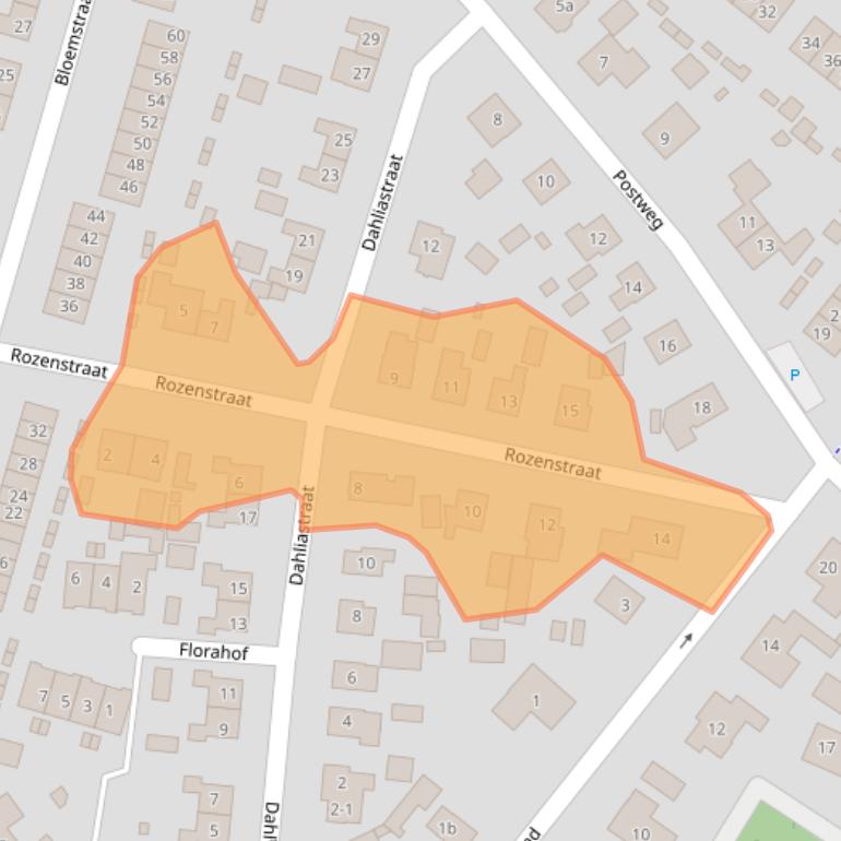 Kaart van postcodegebied 8181VN.