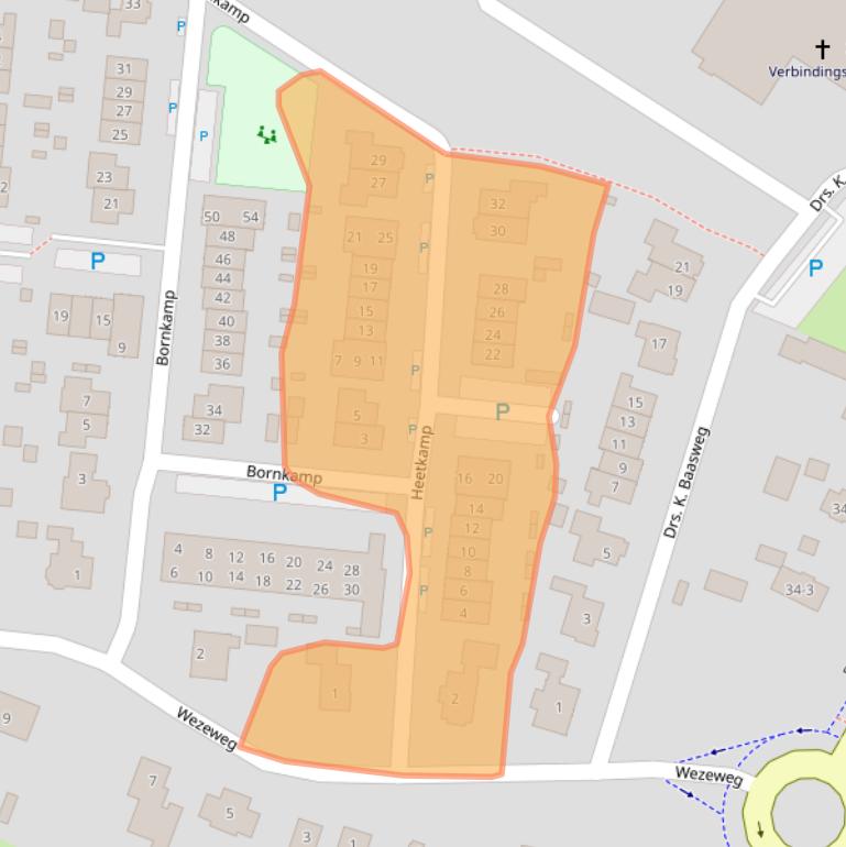 Kaart van postcodegebied 8181WS.