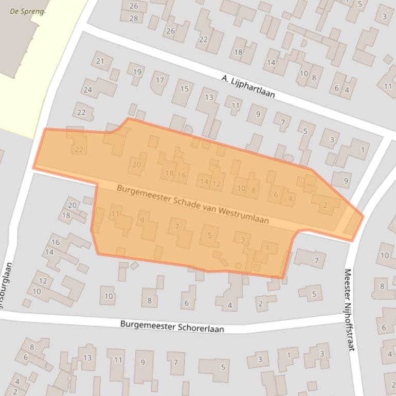 Kaart van postcodegebied 8181XM.