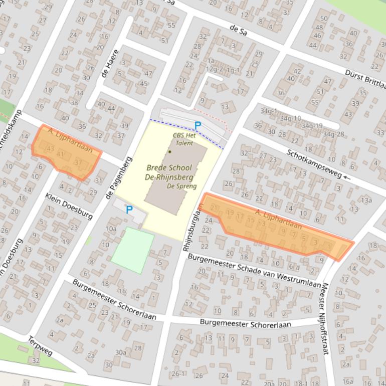 Kaart van postcodegebied 8181XP.