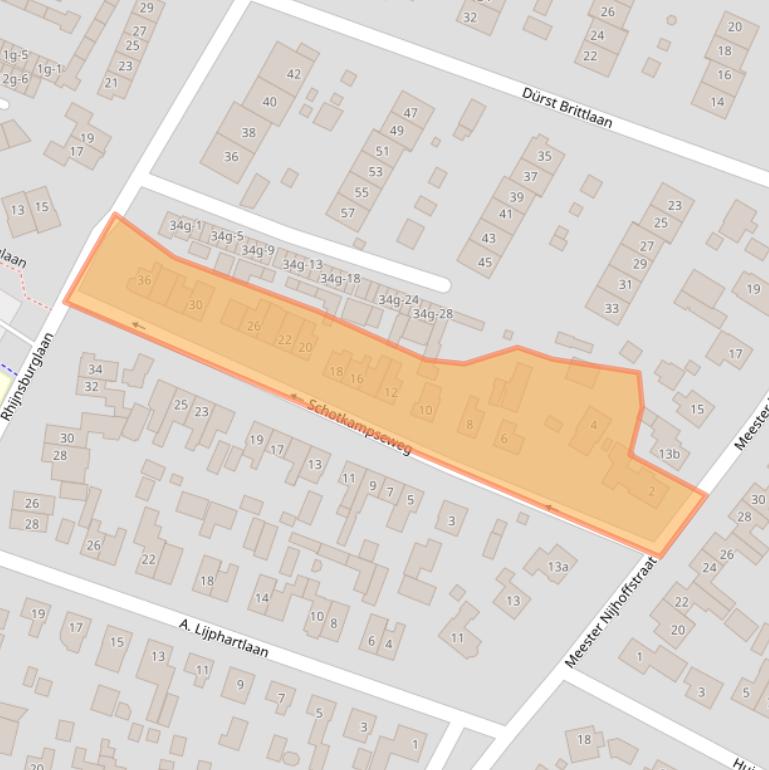 Kaart van postcodegebied 8181XR.