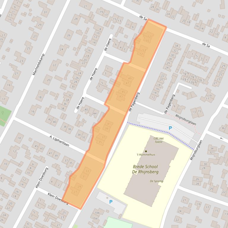 Kaart van postcodegebied 8181ZG.