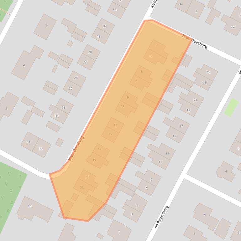 Kaart van postcodegebied 8181ZM.