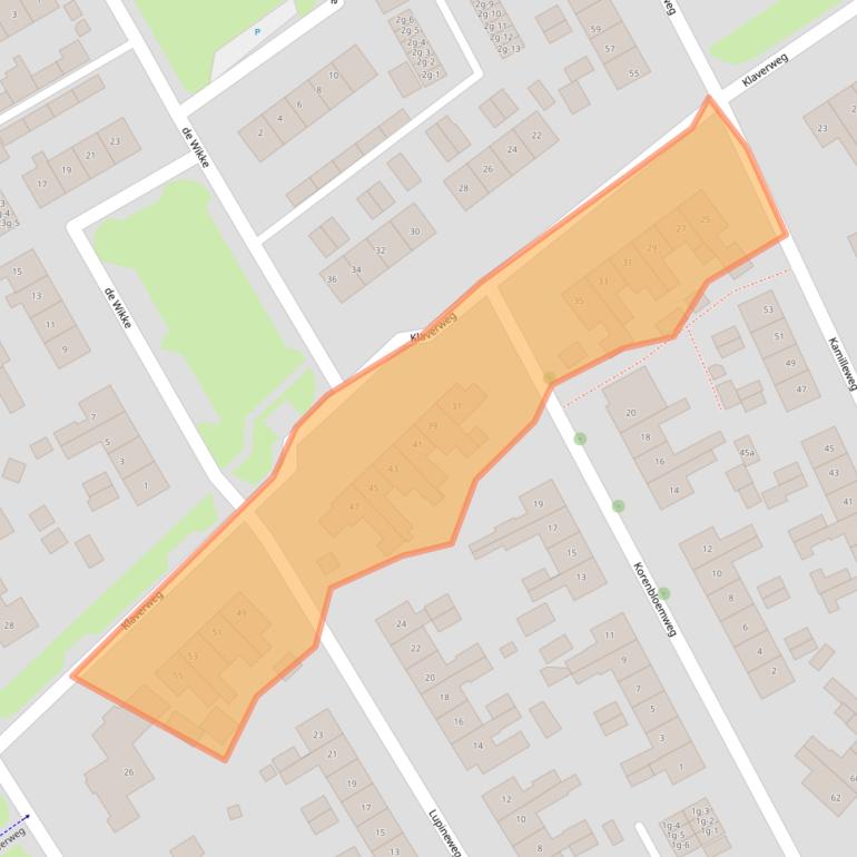 Kaart van postcodegebied 8181ZS.