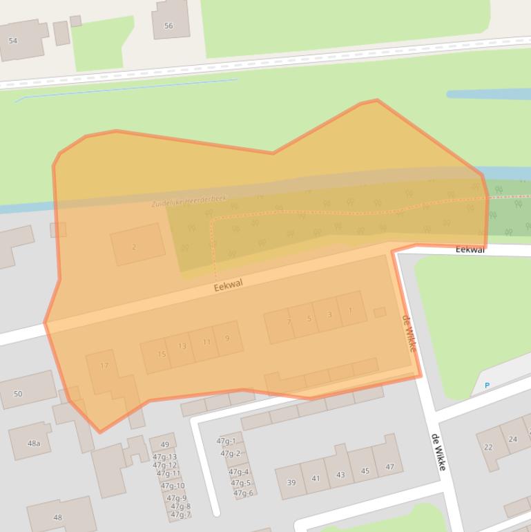 Kaart van postcodegebied 8181ZZ.