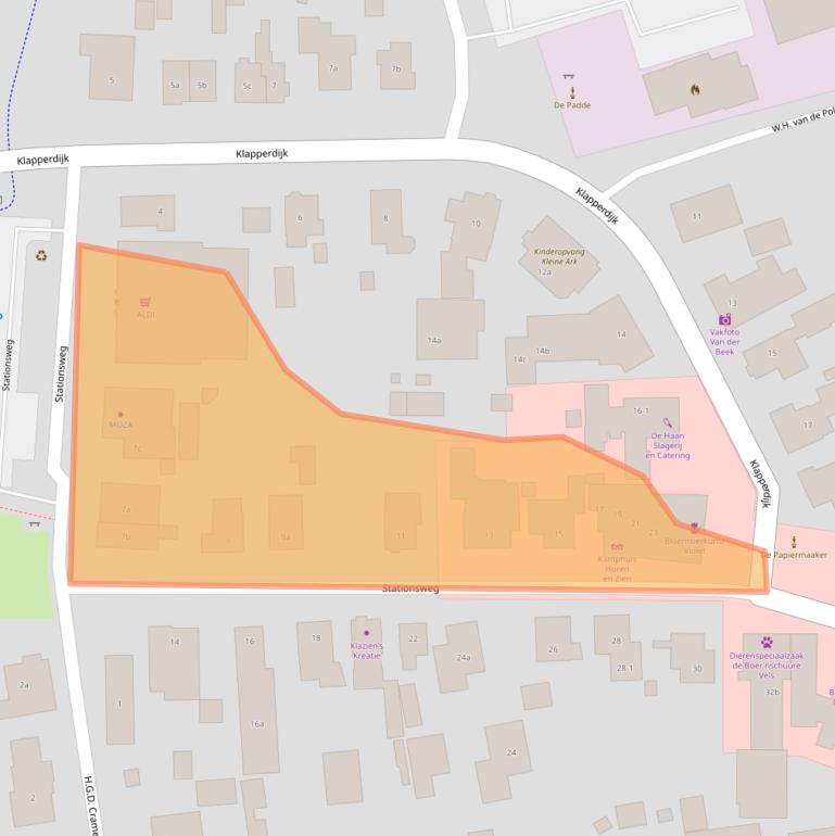 Kaart van postcodegebied 8191AG.