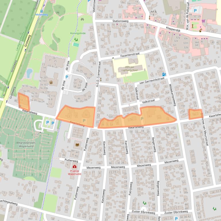 Kaart van postcodegebied 8191AP.