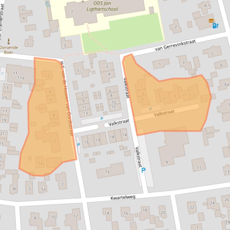 Kaart van postcodegebied 8191AV.