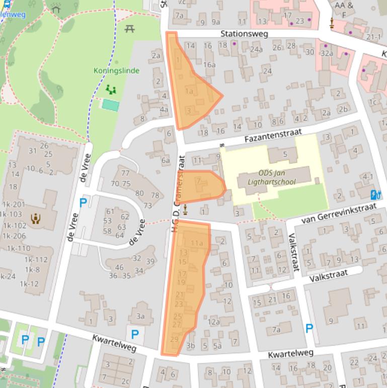 Kaart van postcodegebied 8191AW.